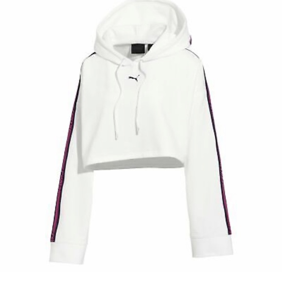 PUMA RIHANNA FENTY Women’s Cropped Hoodie Sweatshirt, Size: 0 /S - Picture 2 of 8